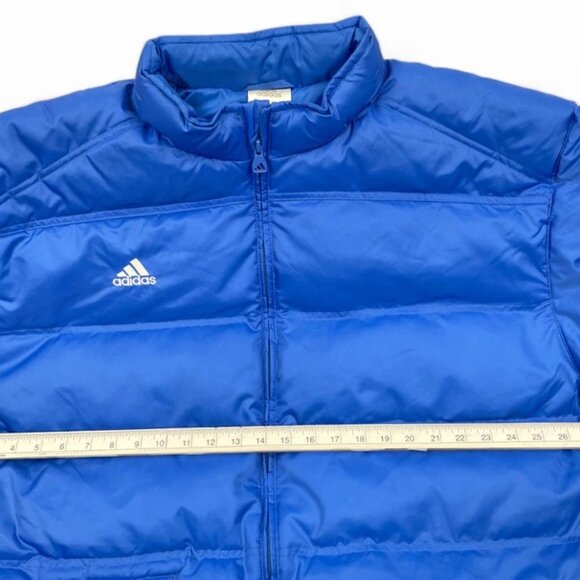 Adidas Jacket Down Blue Stadium Puffer Insulated Parka Coat NEVER WORN Men's XL - Picture 3 of 9